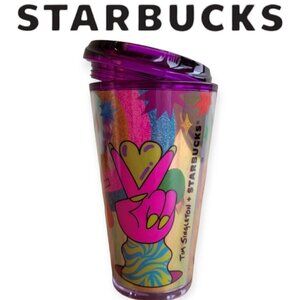 Starbucks 2023 Pride Glitter Cold Cup Tim Singleton 16oz Grande NWT Limited Edit